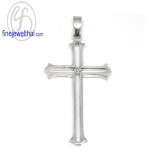 จี้เพชร จี้ทองคำขาว จี้เพชรแท้ จี้ไม้กางเขน- P1206DWG